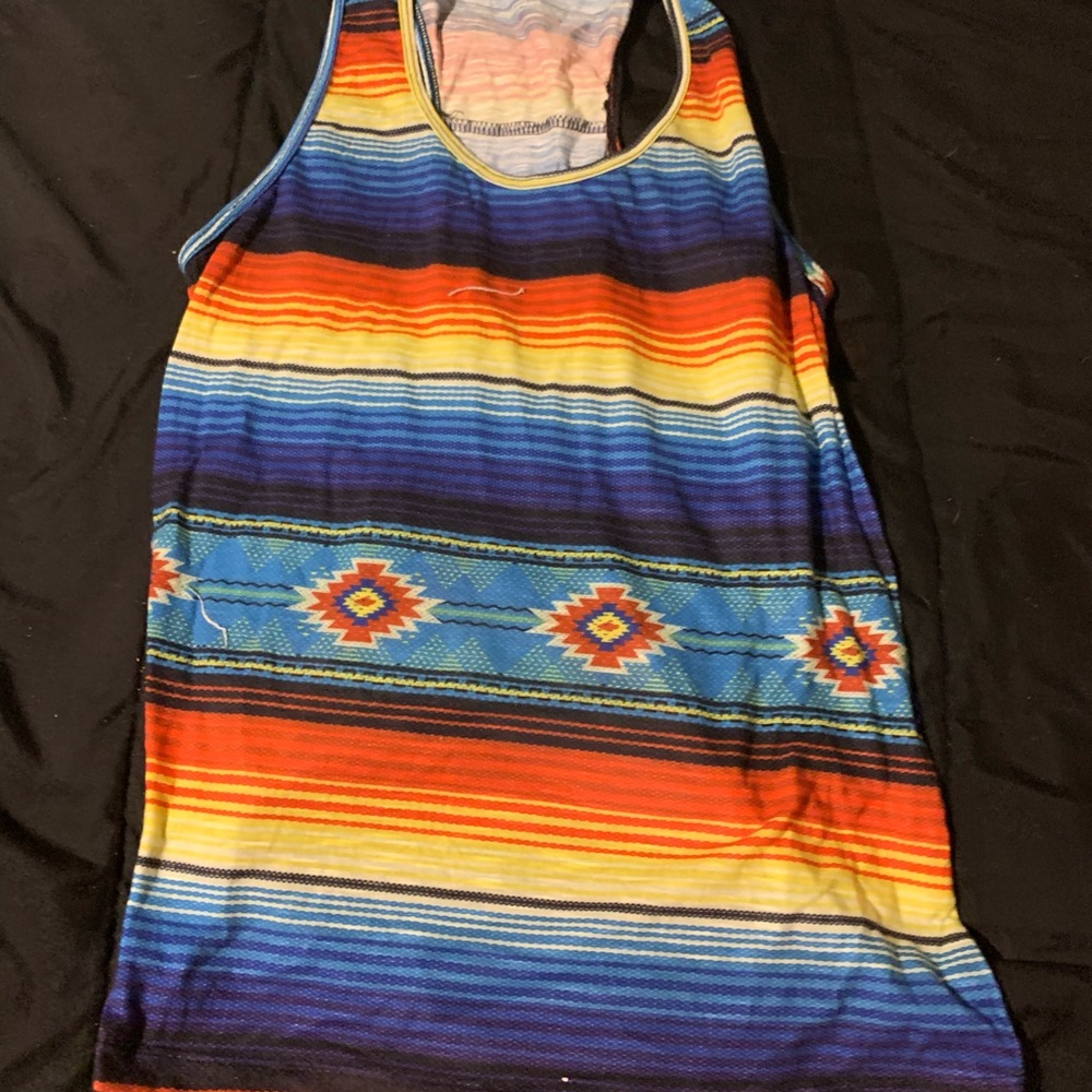 Tribal Racer Back Tank Top